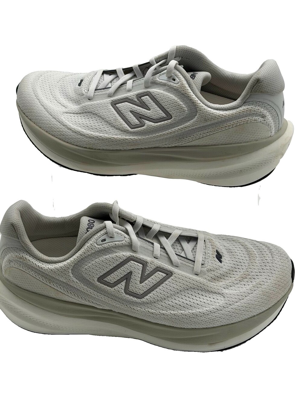 New Balance Men’s 9.5D Infinion 1080v15 White Truffle Salt Grey Matter Free Ship